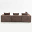 Canapé surdimensionné à assise profonde surdimensionné, canapé modulaire entièrement en mousse 3 pièces en tissu texturé doux, assemblage sans outil, profil bas convenant aux appartements-1594720078