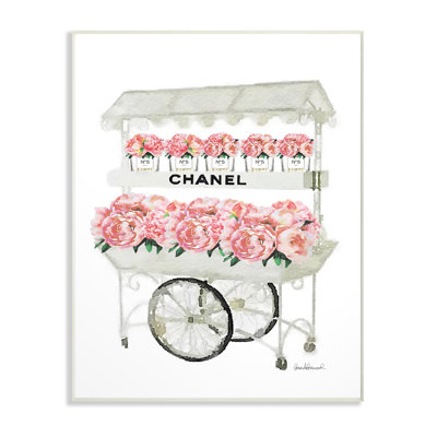 Présentoir à fleurs tendance-imprimé de publicités