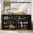 Fluted Sideboard Buffet Cabinet With Storage, Wood Sideboard Cabinet With Doors, Small Credenza Accent Cabinet For Kitchen, Dining Room-275619470