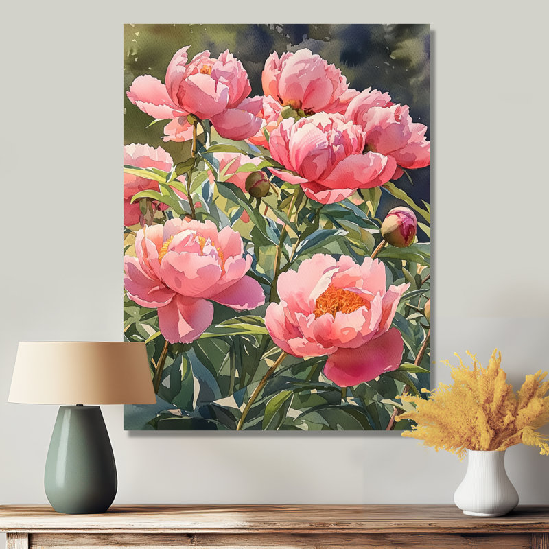Barling - impressions sur toile florales, Toile tendue, Ne s’applique pas, H 20 po x l 12 po