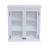 Dorset 27"W 29"H Traditional Style Wall Mounted Bathroom Cabinet With Glass Cabinet Doors