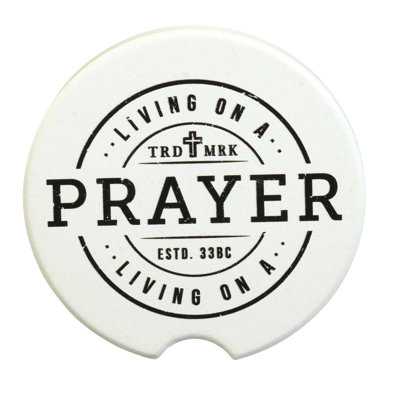 Ceramic Round 2 Piece Car Coaster Set