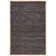 Zeitler Hand Woven Cotton Solid Color Rug in Chocolate/Natural
