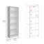 Ensemble de salon 3 pièces Platte avec 3 bibliothèques, blanc, rangement polyvalent et design élégant pour les espaces modernes