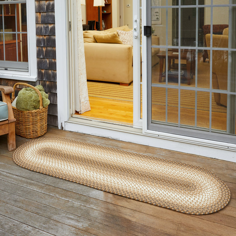 Tapis intérieur / extérieur tressé à la main Ephrata, Tapis de couloir 2 pi x 6 pi