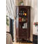 Armoire de coin française en noyer rétro