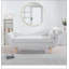 Chaise longue avec accoudoirs à volutes