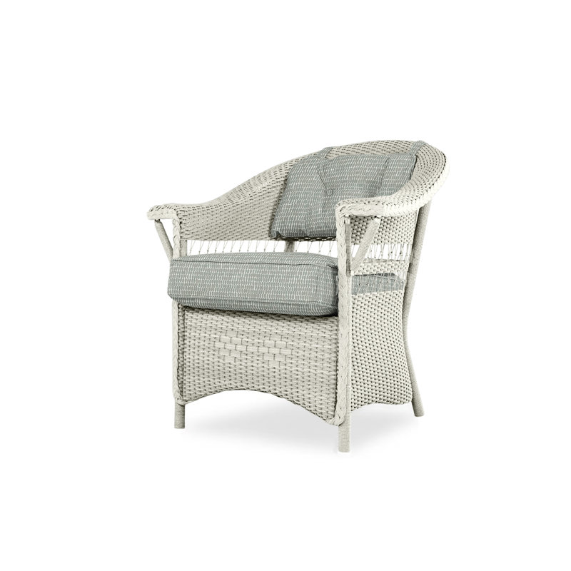 Nantucket Outdoor Dining Armchair, Friendly Flax, Linen