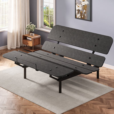 Cadre de lit réglable de très grande qualité avec dégagement nul, base de lit réglable, 4 moteurs ultra-silencieux, inclinaison de la tête et des pieds, télécommande sans fil, zéro gravité, préréglages anti-ronflement et mémoire, installation facile