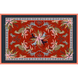 Ardmore Royal Red Cotton Tablecloth