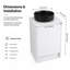 Meuble-lavabo autoportant cube 20 "(RTA)-132292819-132292821