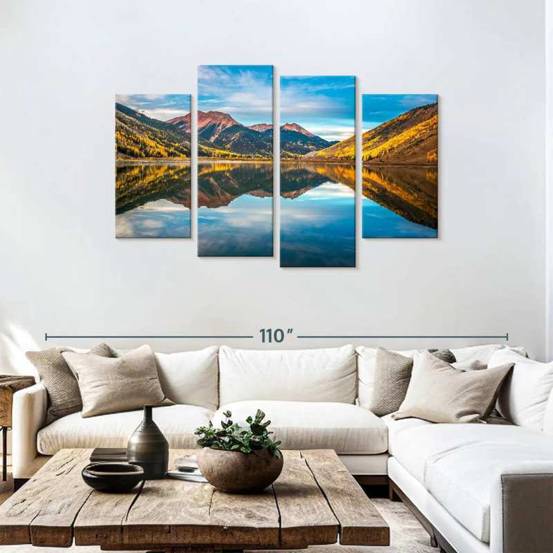 Alvord Autumn Red Mountain, 48" H x 75" W