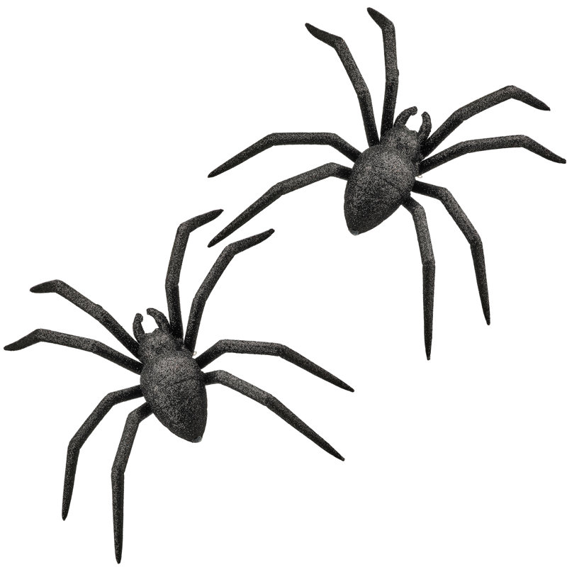 Araignée scintillante en plastique 8 po