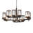 12 - Light Dimmable Wagon Wheel Chandelier