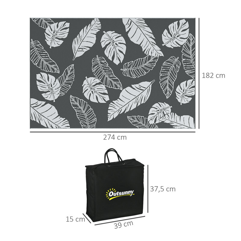 Floral Machine Braided 274.00cm X 274.00cm Area Rug