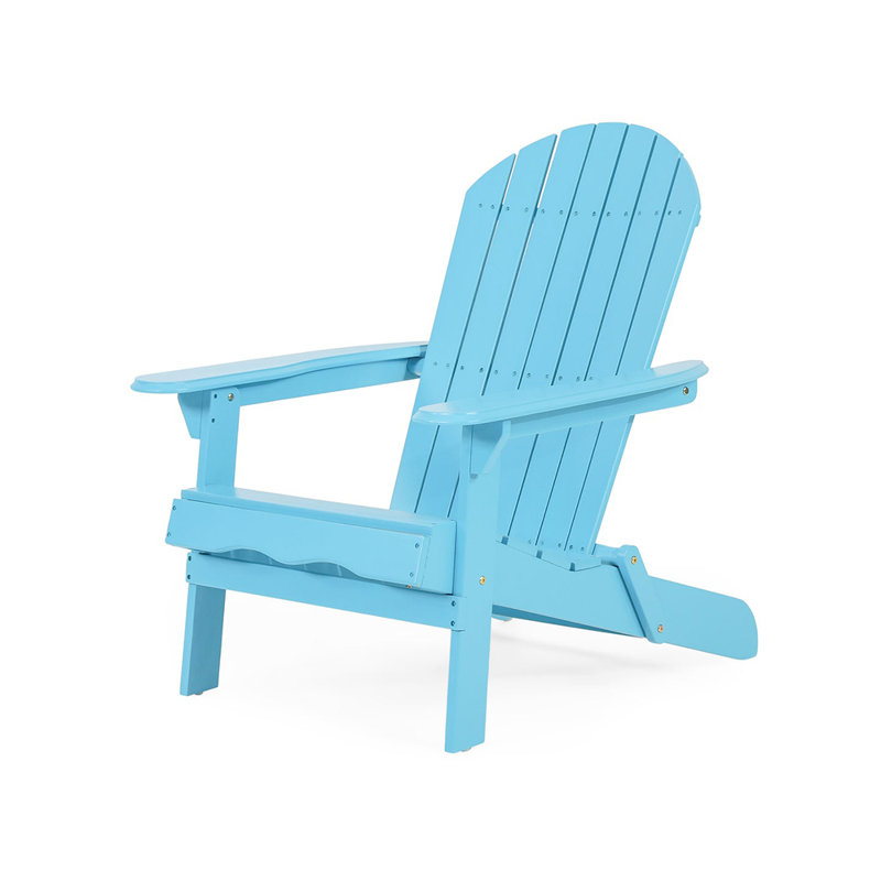 Chaise Adirondack pliante Vejle, Bleu sarcelle