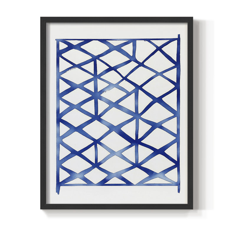 Abstrait, encadré, reproduction encadrée, H 10 po x l 8 po, Noir