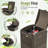 Devoko 32 Gallon Manual Lift Trash Hideaway Container-97277283