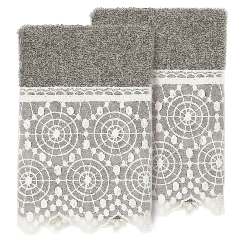  Essuie-mains en coton turc, Gris