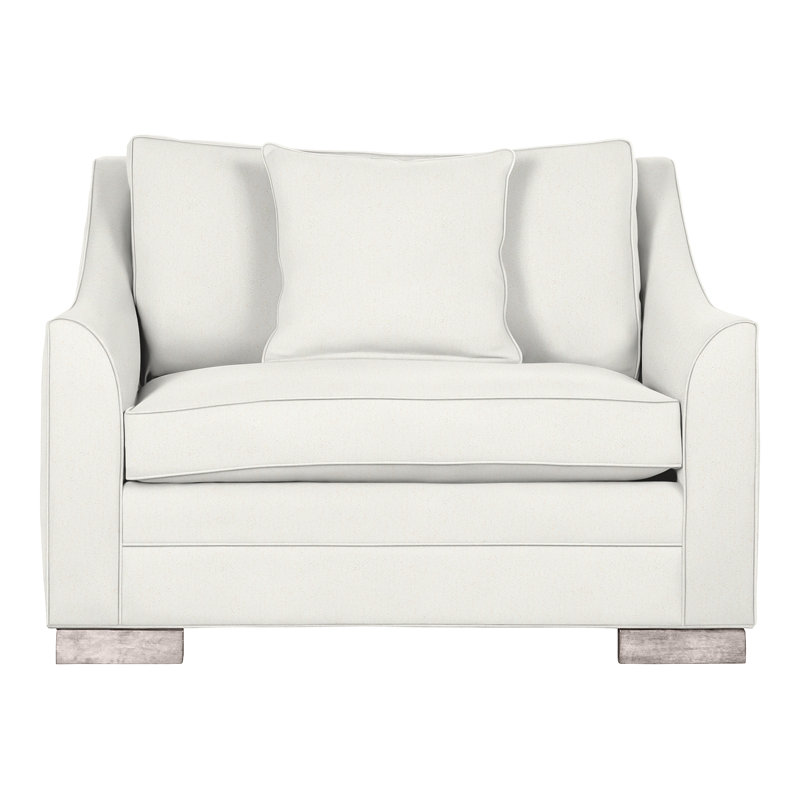 Nicholas Chair And A Half, Perigold Improve White, Dove Gray