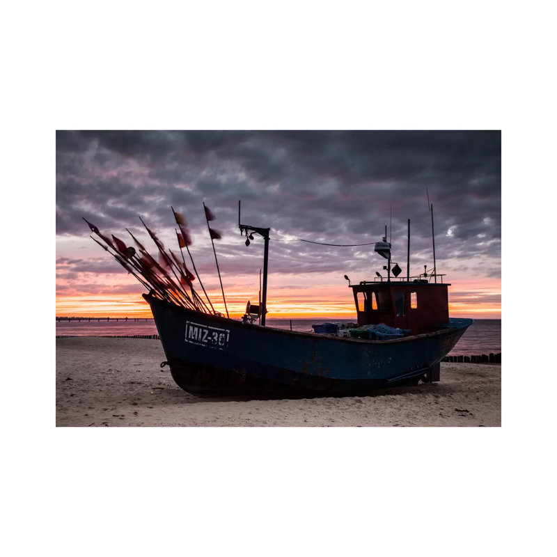 Poland, Baltic Sea, Fishing Boat by Mikolaj Gospodarek - Wrapped Canvas Print, 66.04 cm H x 45.72 cm W x 1.91 cm D