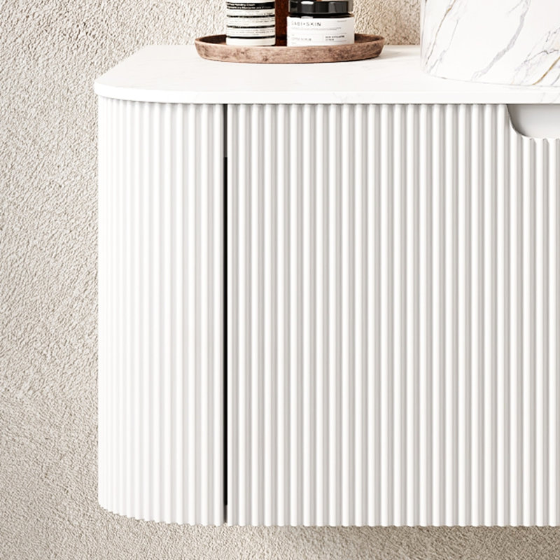 Wall Mounted Single Double With Stone Top