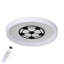  Modern Soccer Pattern Integrated Led Flush Mount With White Acrylic Shade