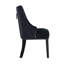 Rosamond 4 Person Dining set - a Rectangular Wooden Dining Table with Metal Legs and a Set of 4 Quilted Ring Knocker Velvet Dining Chairs for Dining Room - Modern Dining Table Set-1345335832