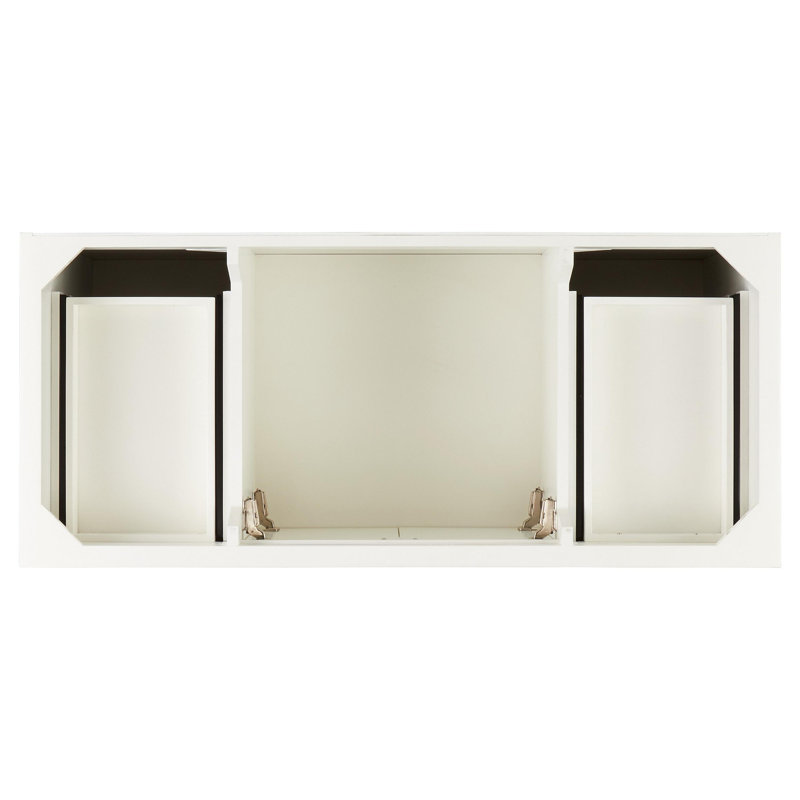 Quen 48" Freestanding Single Basin Vanity Set with Cabinet, Vanity Top, and Oval Undermount Sink, Soft White, Carrara Marble