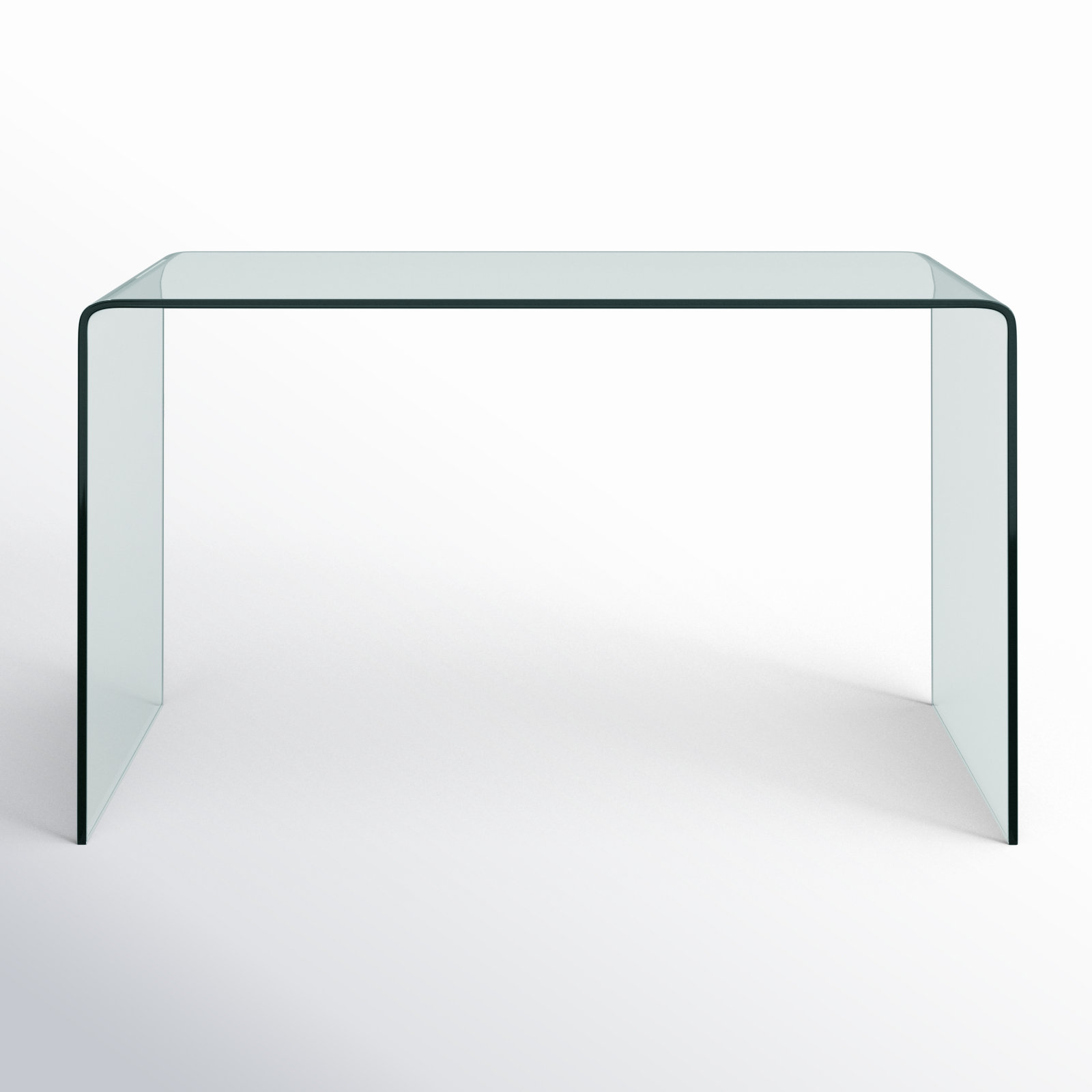 Alberty Writing Desk, Clear, 29" H x 50" W x 27.5" D