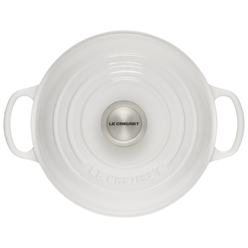 Le Creuset Signature Enameled Cast Iron 1.75 Qt. Bread Oven with Lid, White