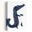 Polka Dot Crocodile Modern Playful Whimsical Alligator Crocodile Wall Art Print 1 Piece Wrapped Canvas Wall Art-212269945