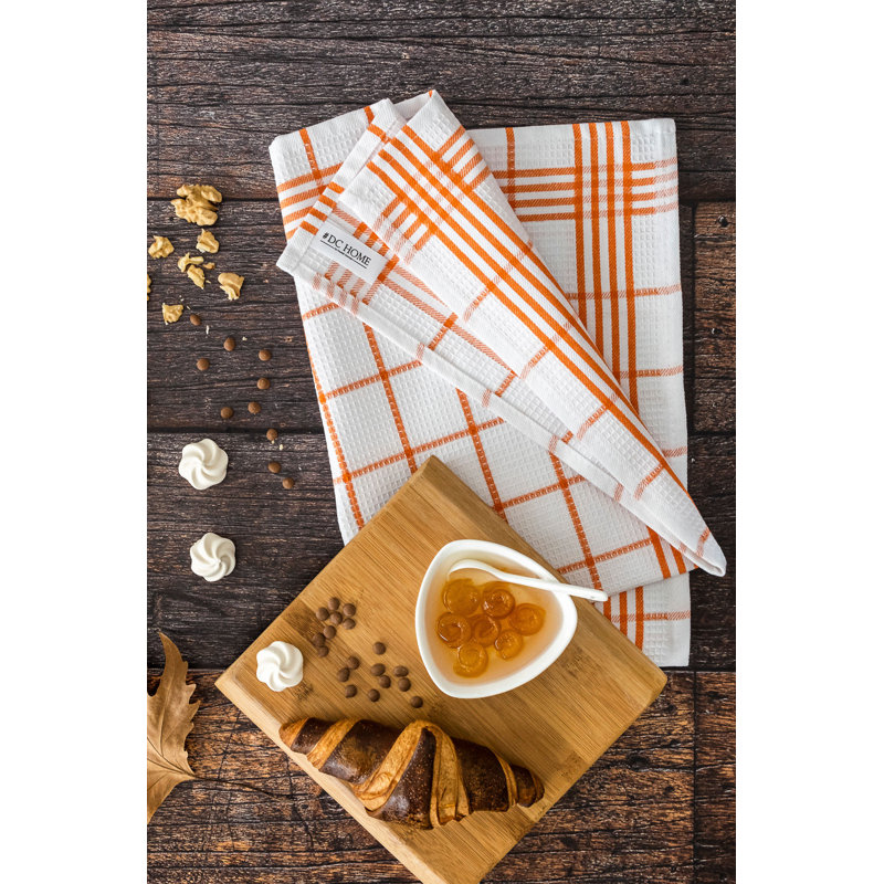 Premium Hand Towel Set (5 Pieces), Bright Orange, 19.7 x 27.6 inches | 85% Cotton / 15% Polyester, Ultra-Absorbent & Soft | Machine Washable, Perfect for Bathroom, Gym, Spa & Everyday Use