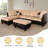 3-piece Lint Sectional Sofa-617562651