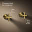 Occasion Wall-Mount Bathroom Sink Faucet Cross Handle Trim-1119849985