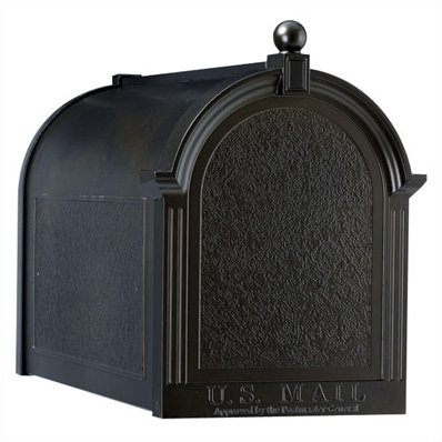 Black Streetside Mailbox, Black
