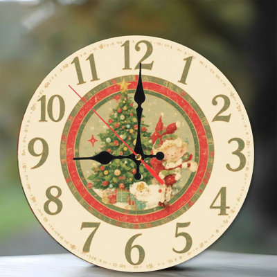 Christmas-clock-elf-santa-tree