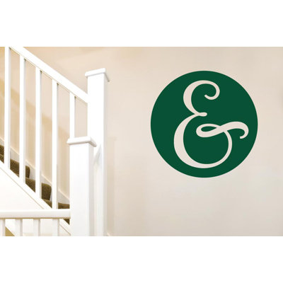 Ampersand In Circle Wall Sticker