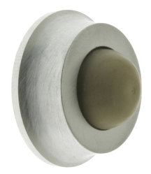 Solid Brass Wall/Handle Bumper, Satin Chrome