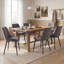 Chaise rembourrée moderne avec dossier capitonné et pieds en métal pour la salle à manger de cuisine-506901556