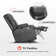 Evslin Dual Motor Power Recliner Lift Chair with Massage and Heating, Infinite Position, Faux Leather