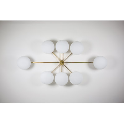 STELLA EVENING - Light 60" Sputnik Sphere Semi Flush Mount