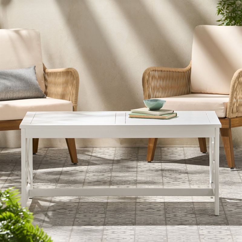 Table basse (inclure seulement la table), Blanc