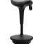 Tabouret pivotant à 360 °, hauteur réglable, siège de selle, balance inclinable, gris pour une étude efficace pivotante, inclinable, divertissement actif