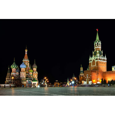 Night Moscow - photographie sur toile tendue