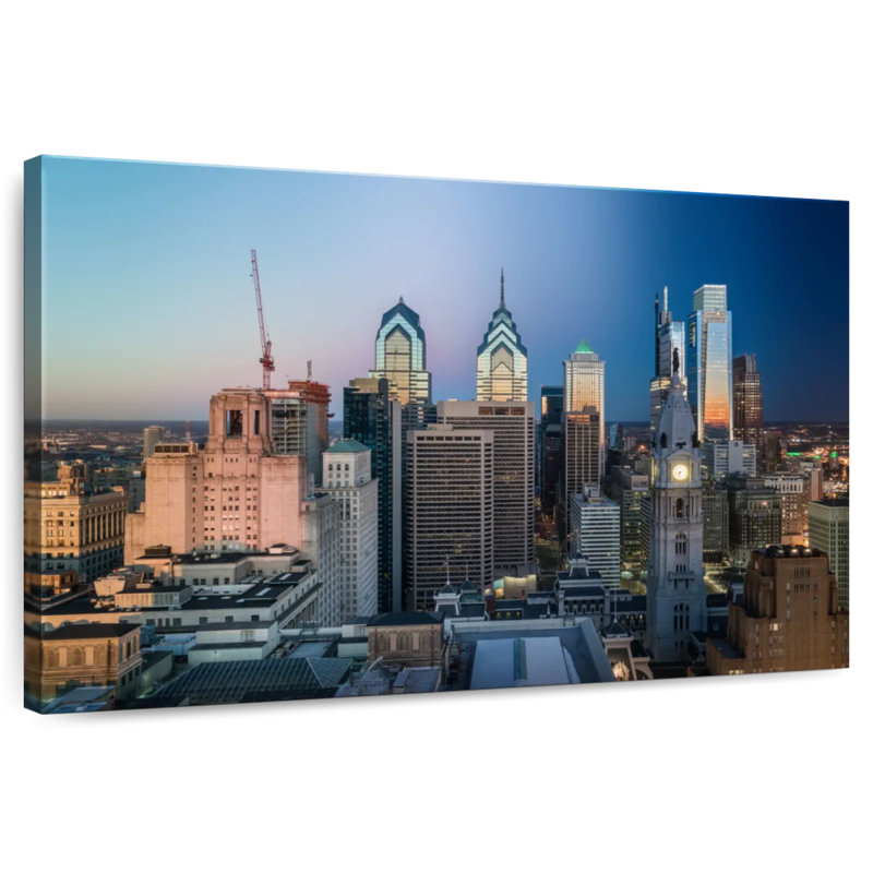 Ravi Philly Skyline, 26" H x 39" W