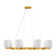 Isla Blanca 8-Light Chandelier in Warm Brass by Breegan Jane
