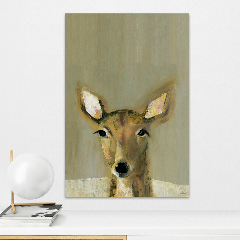 «Bonjour Cerf», reproduction sur toile tendue, H 45 po x l 30 po x P 1,5 po