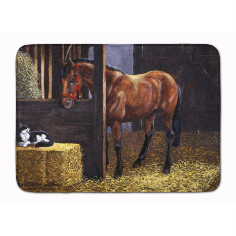 Tapis pour salle de bain en mousse à mémoire à barrière springer épagneul