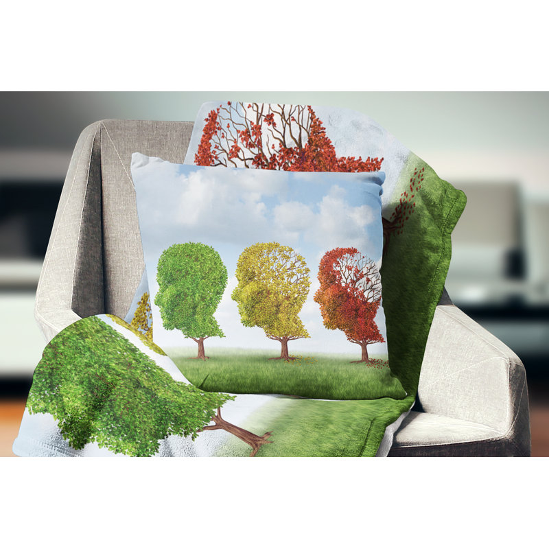 Oreiller vieillissement du cerveau Abstract, Oreiller lombaire, 12 po x 20 po